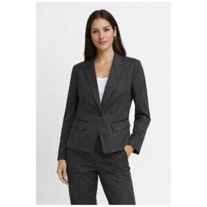 LE CHATEAU Dark gray suit blazer jacket TG / XL front button two pockets